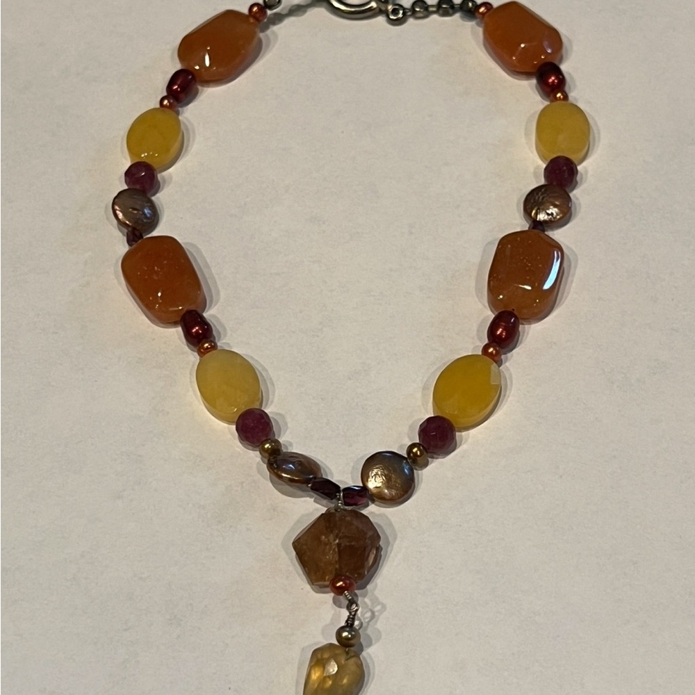 Elegant Multicolor Stone Necklace